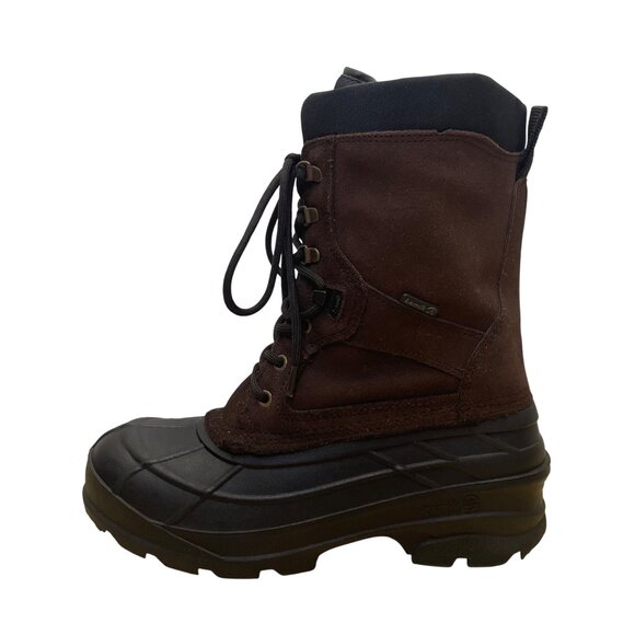 Kamik Men’s Brown Waterproof Insulated Nationplus Winter Snow Boots Size 10 - Picture 4 of 10